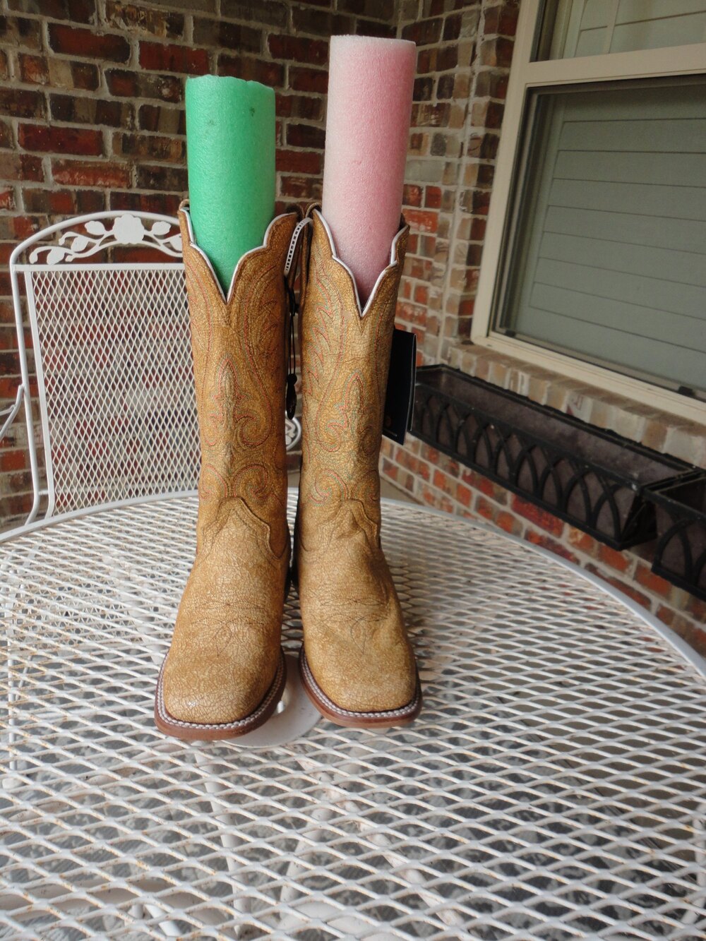 DURANGO Western Boots Women's Distressed Tan Boots Size 6.5M NWT!!